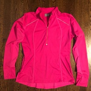 Pink Athleta Running Half Zip M